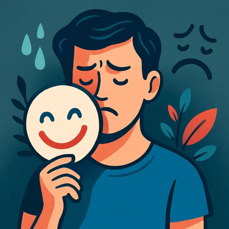 pretending to be happy