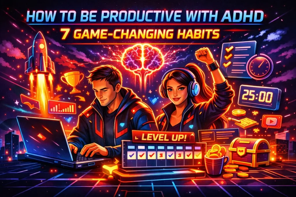 HOW TO BE PRODUCTIVE WITH ADHD